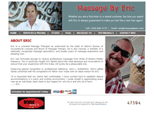 Tablet Screenshot of massagebyeric.com